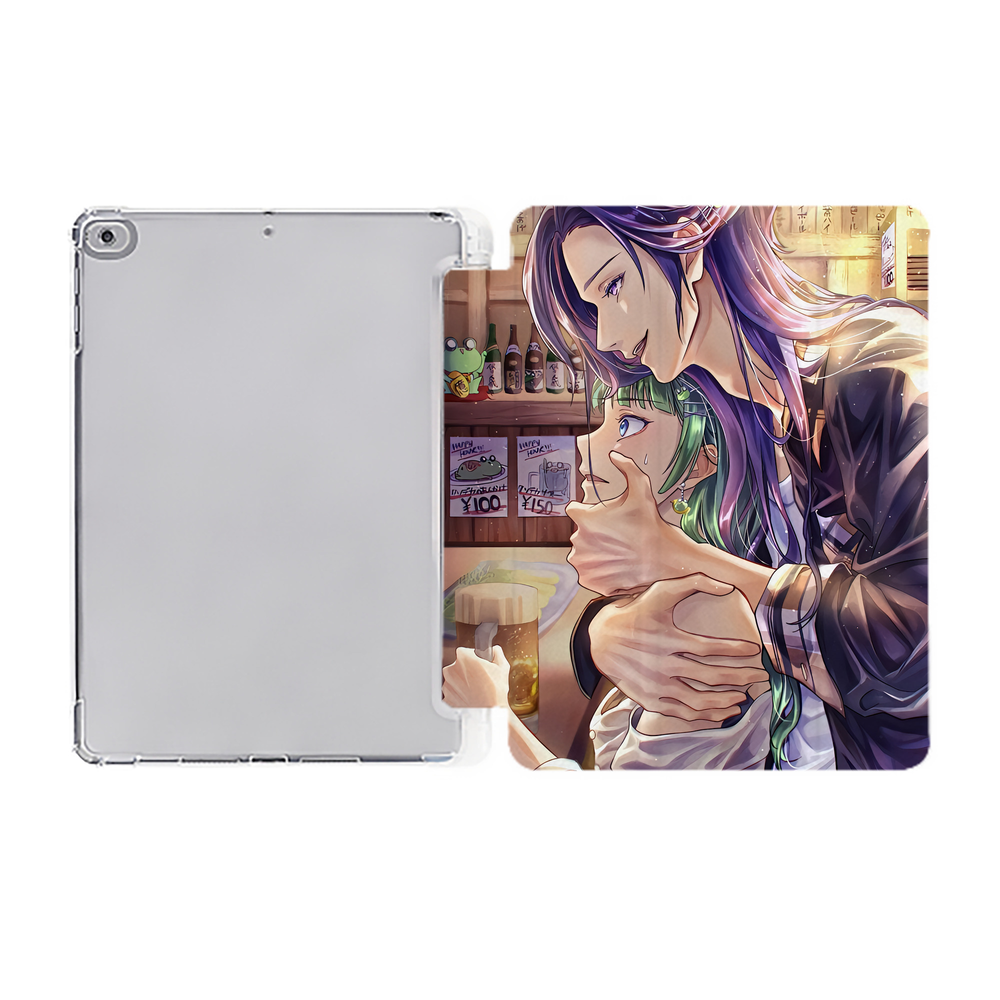 （画像用） 薬屋のひとりごと The Apothecary Diaries IPad ケース ペン収納付き 三つ折りスタンド PUレザー×シリコン 対応機種9.5/10.5/10.9インチ